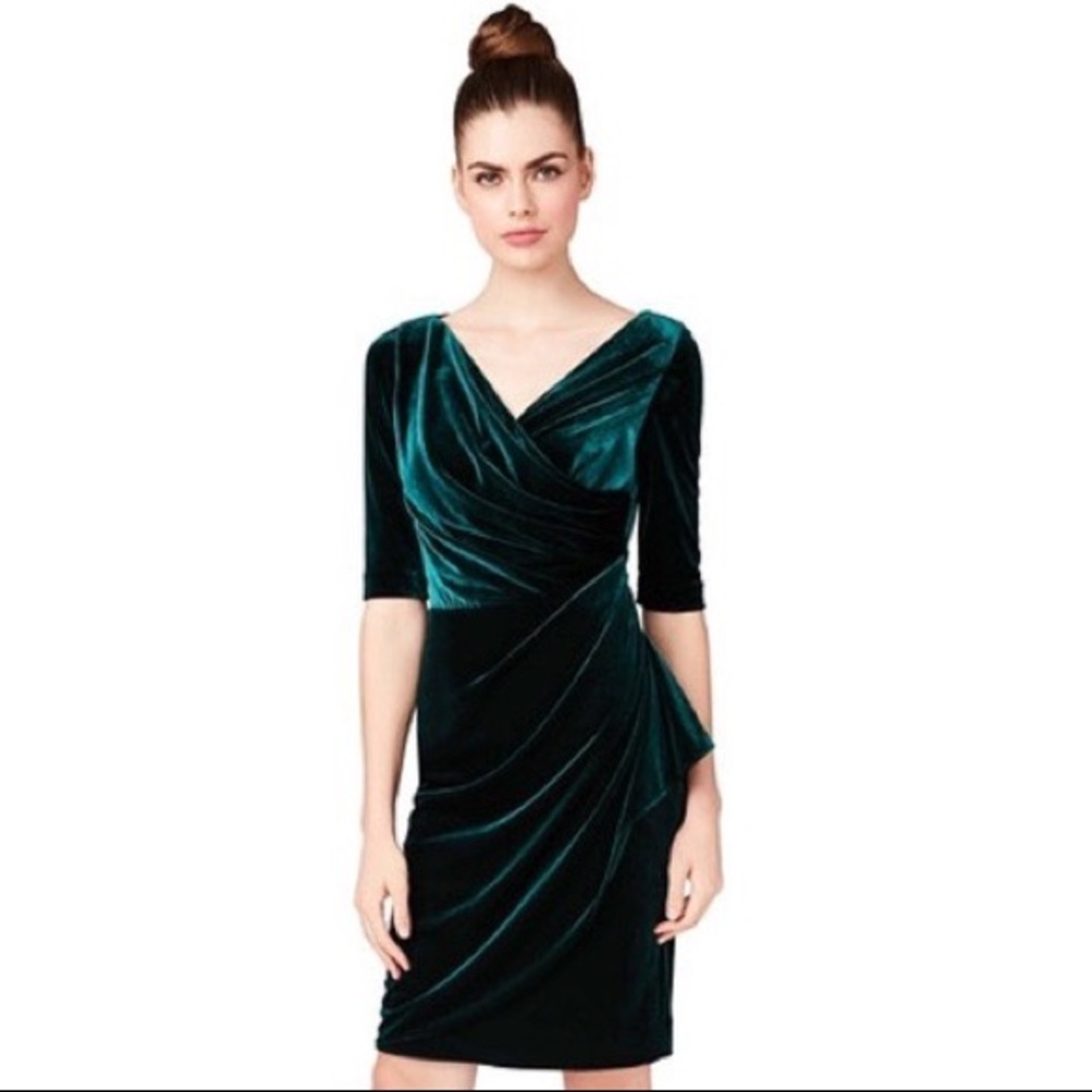 Emerald Green Velvet Betsey Johnson Dress